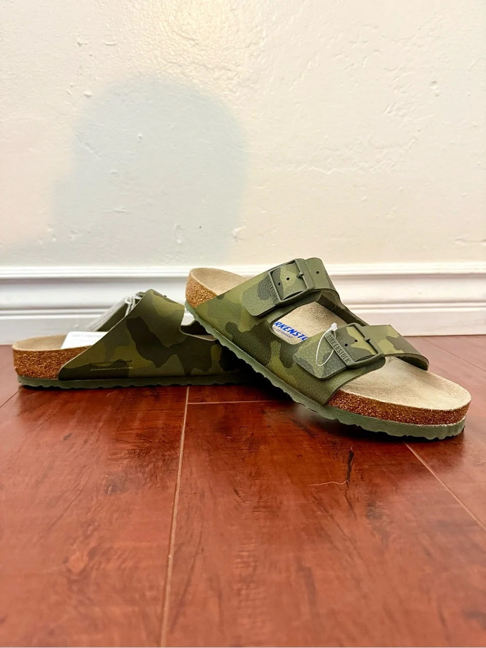 Birkenstock Arizona Camo Two-Strap Sandal - Olive Green